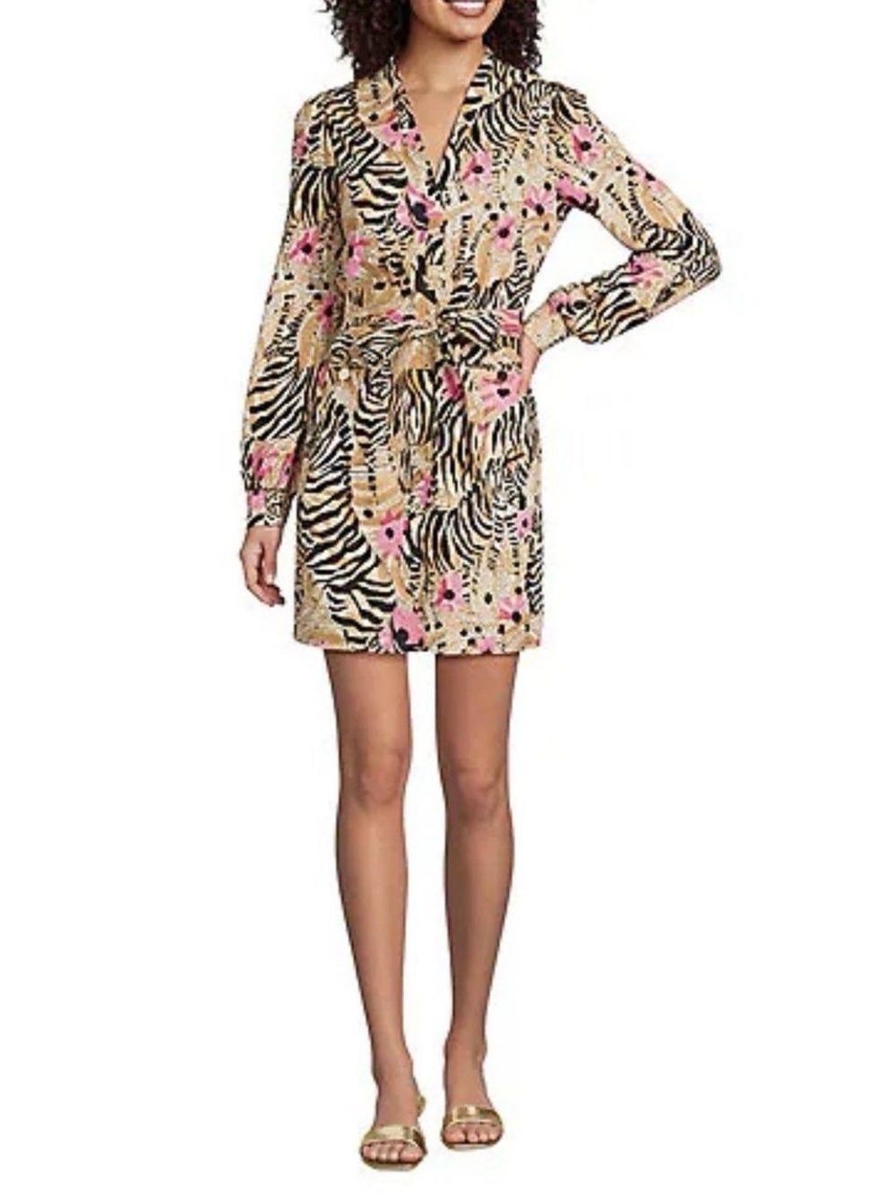 Lilly Pulitzer Phillipa Stretch Poplin El Morocco Animal Print - Picture 3 of 10